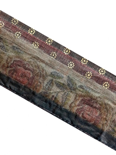 Vintage Saree Border India Decorative Trim Antique Embroidered Ribbon Silk Sari - Picture 8 of 8