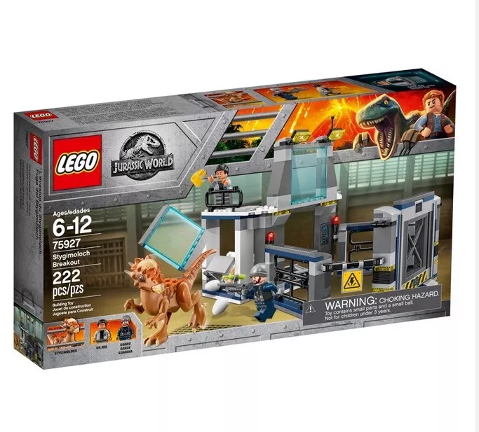 LEGO 75927 Jurassic World 2 Fallen Kingdom Stygimoloch Breakout 222 Pieces