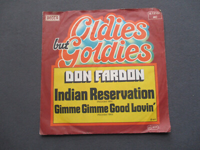 SINGLE VON DON FARDON  INDIAN RESERVATION  --  GIMME GIMME GOOD LOVING