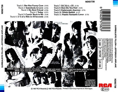 Jefferson Airplane – Surrealistic Pillow / CD VG - Picture 2 of 2