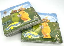 2-Packs vintage TELETUBBIES Beverage Napkins 1998 Ragdoll NEW SEALED Made in USA