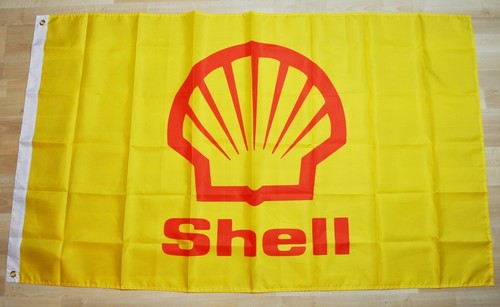 Shell Racing USA Werbe Banner 150 x 90 cm große Fahne Flagge gelb | eBay.de