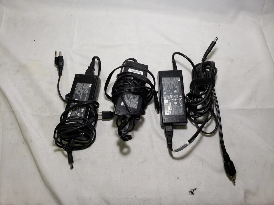 Lote Surtido de 3 Adaptador de CA HP 120W 18.5V 6.5A Punta de 7.4mm con Cable de Alimentación Foto 3 de 4