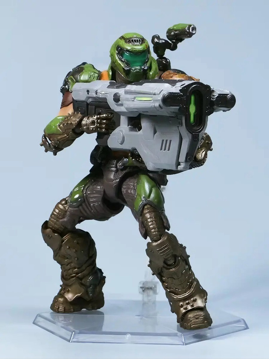 doom eternal ソフビフィギュア New Doom Eternal Demon Hunter Action Figure Figma SP-140