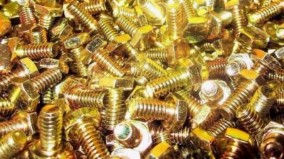 1/4-20 X 1/2 Hex Head Cap Screws Grade 8 Yellow Zinc 100 Pieces