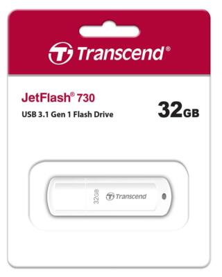 Transcend USB Stick 32GB Speicherstick JetFlash 730 weiß USB 3.0