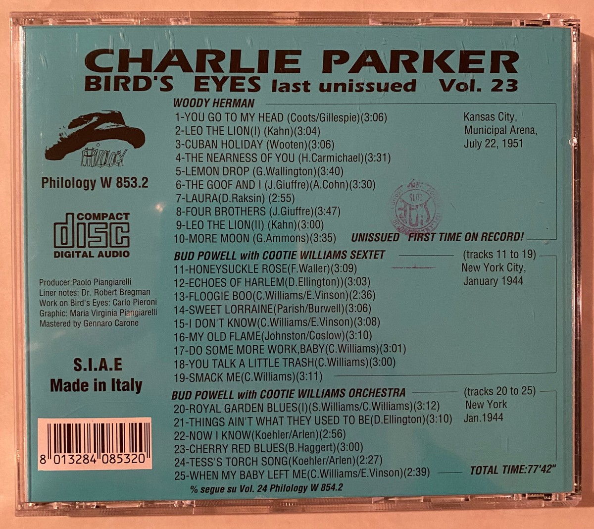CHARLIE PARKER Bird