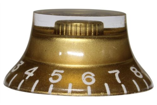 Gold Glocke Hutknöpfe 4er-Pack für Gibson Gitarren mit US feinen Splines - Bild 2 von 3