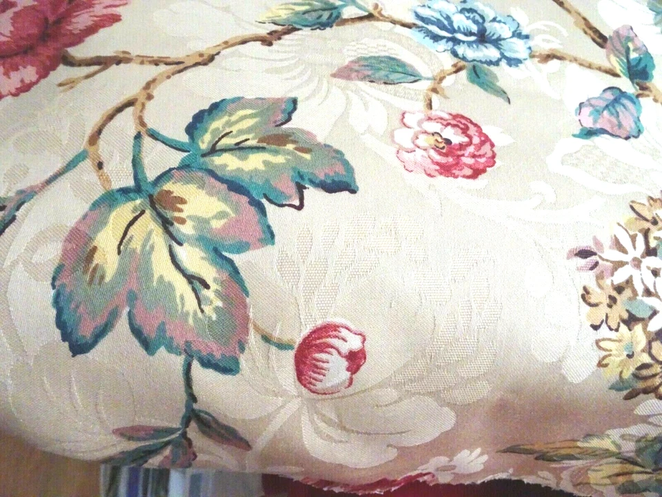 Jay Yang желтовато-коричневый цветочный ткани новый-54» шириной-1 ярд + 24» обивка/подушки - Изображение 3 из 4