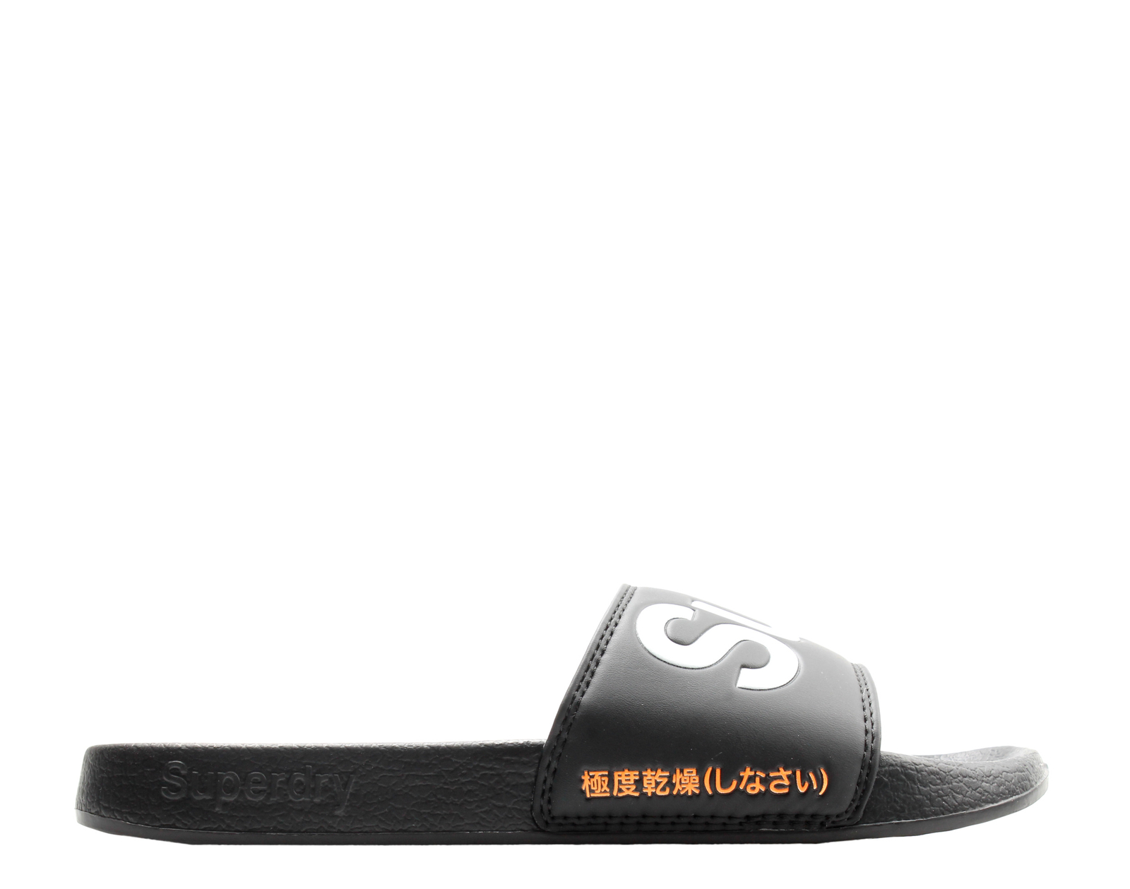 Superdry Men's Pool Slide Sandals - Optic Black