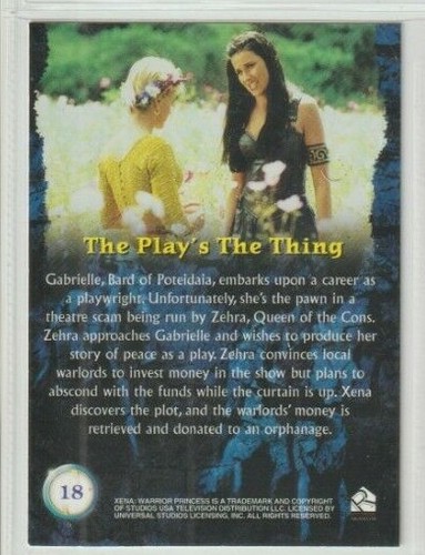 Topps Xenia Warrior Princess Season 4 TV Show Trading Card #18 Lucy Lawless Xena - Picture 2 of 2