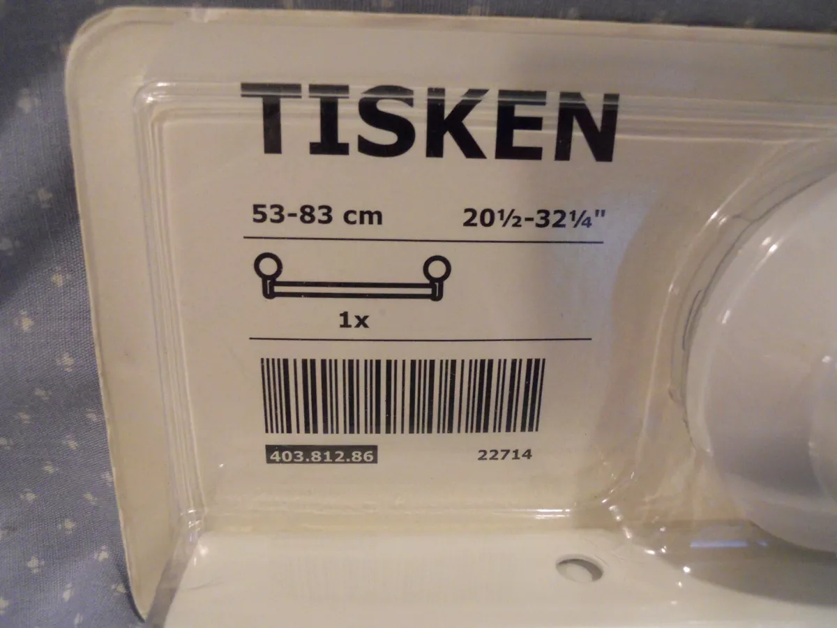 TISKEN Towel rack with suction cup, white - IKEA