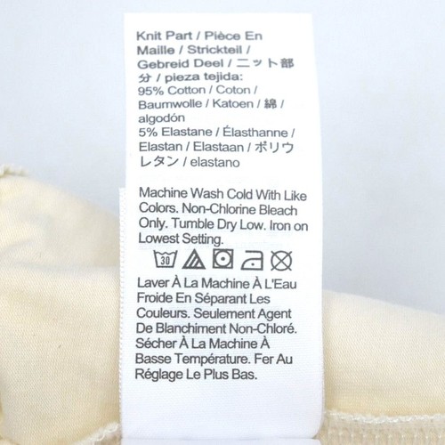 Falda corta J Crew Crewcuts ojales niñas L marfil con volantes dobladillo 100 % algodón - Imagen 7 de 8
