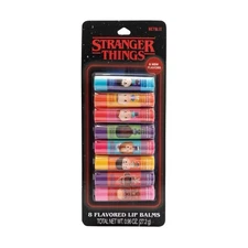 Stranger Things Lip Balm 0.96oz/8pk New Sealed