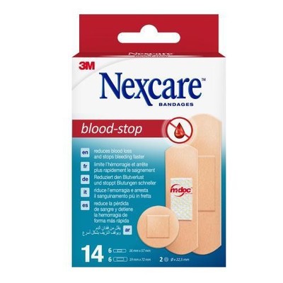 NEXCARE Blood Stop Pflasterstrips 14 St