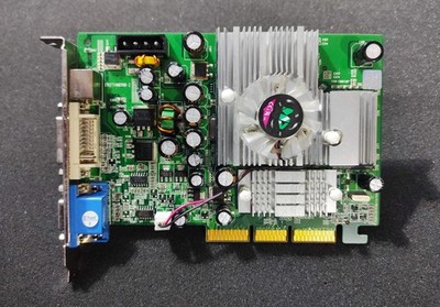 Manli NVIDIA GeForce 6600 256MB AGP VGA DDR TV DVI Retro Graphics Card