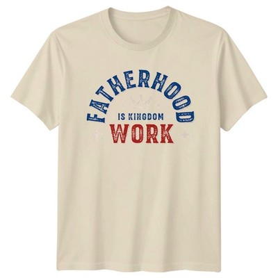 Vaterschaft ist Königreich Arbeit Herren T-Shirt Christian Papa Vaterschaft Vatertag