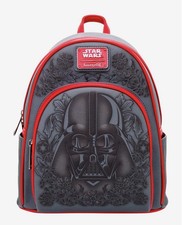 NWT Loungefly Star Wars Darth Vader Embossed Floral Mini Backpack