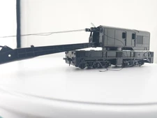*READ* Roco HO Scale Black Unlettered Crane Car Train Black NEED REPAIR or PARTS