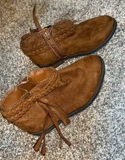 Faded Glory Brown Kids Girls Boot Size 7 Toddler Zip Up