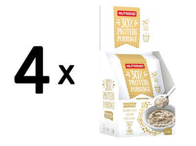 4 x Nutrend 30% Protein Porridge, Natural - 5 x 50g (34,99 EUR/kg)