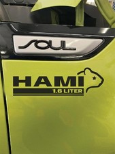 X2 Hami Hamster 1.6 Liter Vinyl Decal Stickers Fits Kia Soul