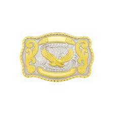 1 1/2" Big Gold Eagle Western Belt Buckle - Style 2. 5 1/2" x 3 7/8"