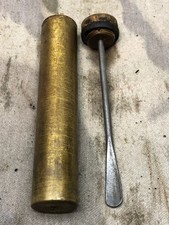 Original WW1 Britische Armee Smle Enfield Messing &Ouml;l Flasche - P-H Maker Zeichen