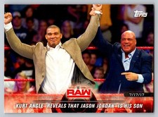 2018 Topps WWE Road to Wrestlemania #44 Kurt Angle Jason Jordan