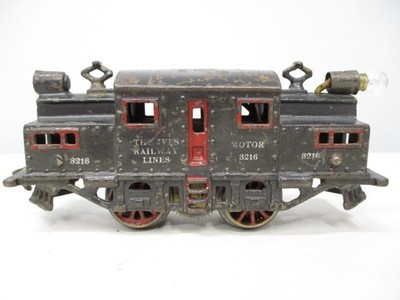 Ives 3216 Loco Cast Iron Early Electric Prewar 1917 O gauge X8133