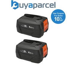 2 x Flymo Power For All Battery 18V 4.0Ah FLY105 531382701 Bosch Power4All