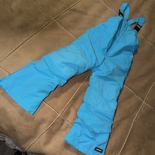 Lands End Kids Squall Waterproof Iron Knees Size 5 Bib Snow Pants  Turquoise