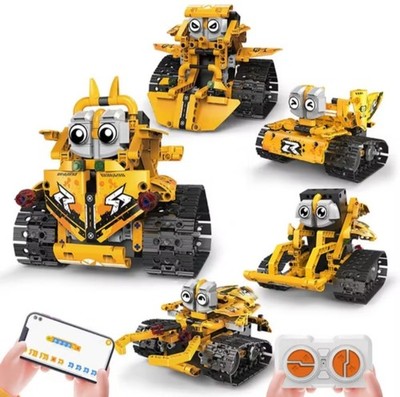 STEM Technic 5-in-1 RC & APP Car Building Blocks Kit Science Toy Creative Gift