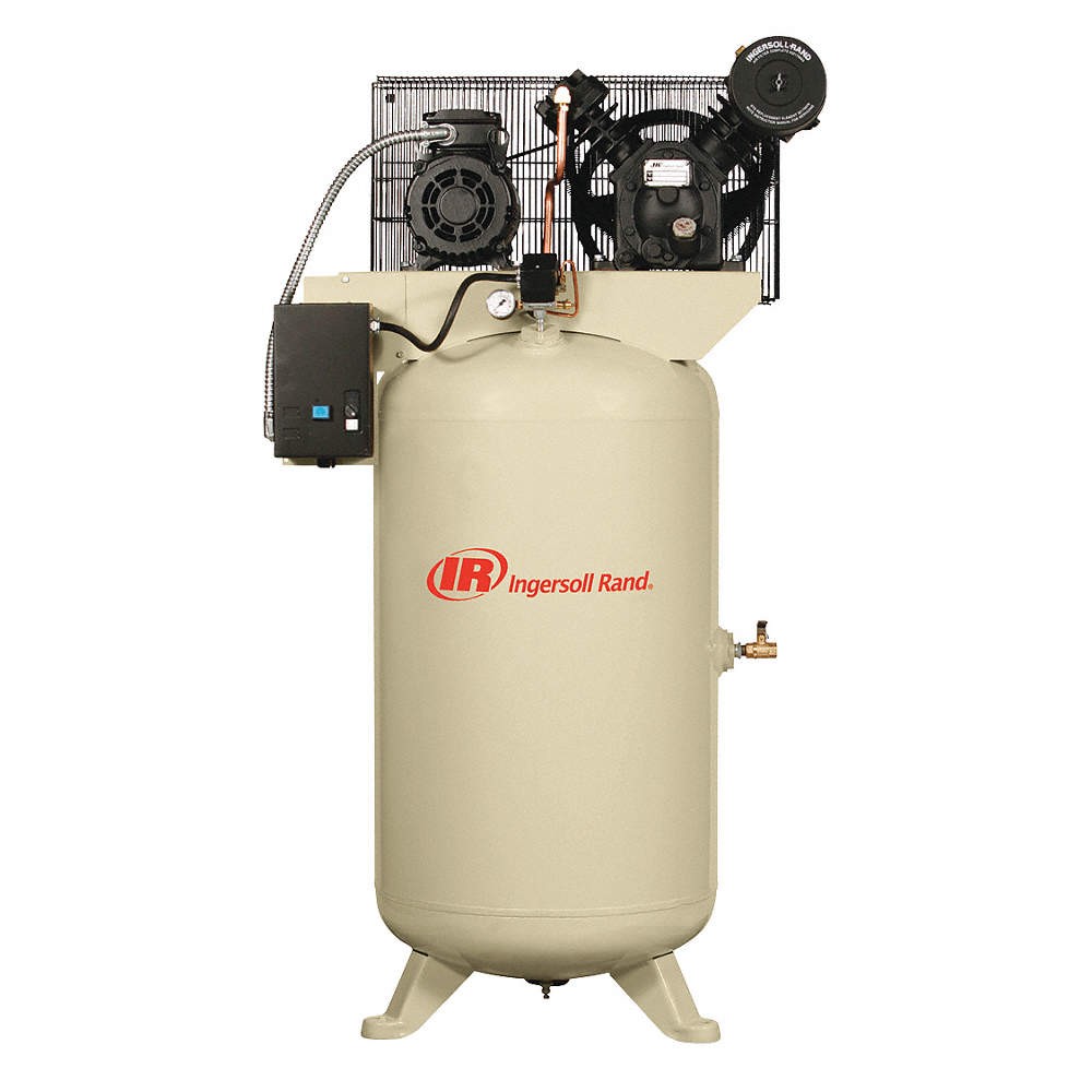 INGERSOLL RAND 2340L5-V-460/3 Electric Air Compressor, 5 hp, 2 Stage 16V889
