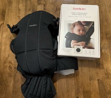 Baby Bjorn Baby Carrier Mini Black Newborn 8-25lb Machine Washable