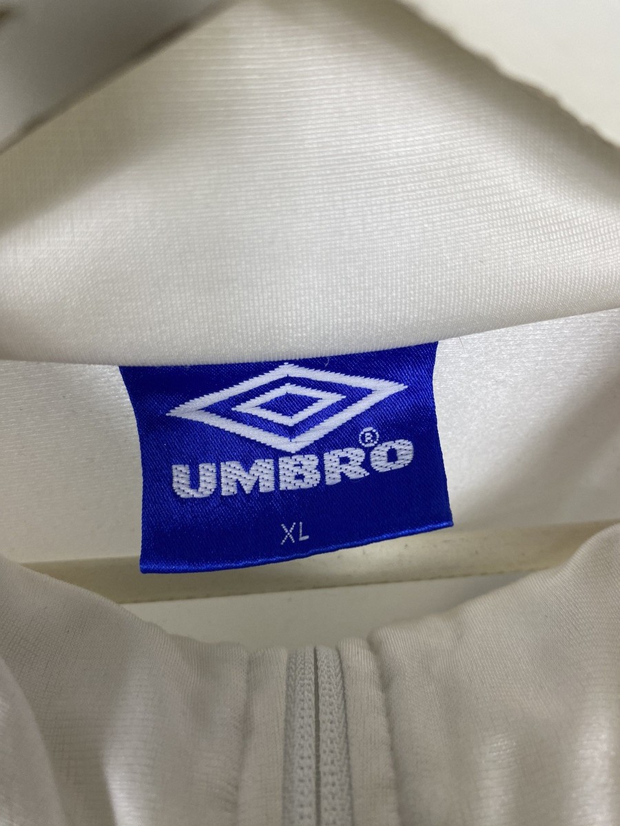 Vintage 90s Umbro England Football Training Jacket Green Flag