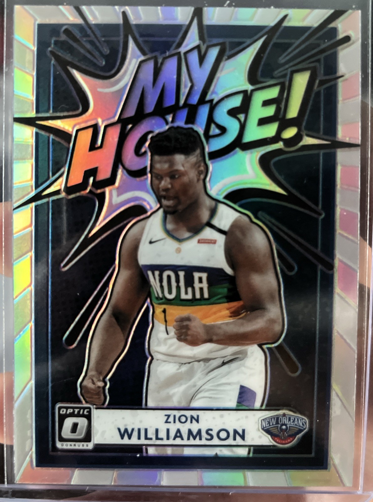 2020-21 Panini Donruss Optic Basketball My House Silver 18 Zion Williamson A-23