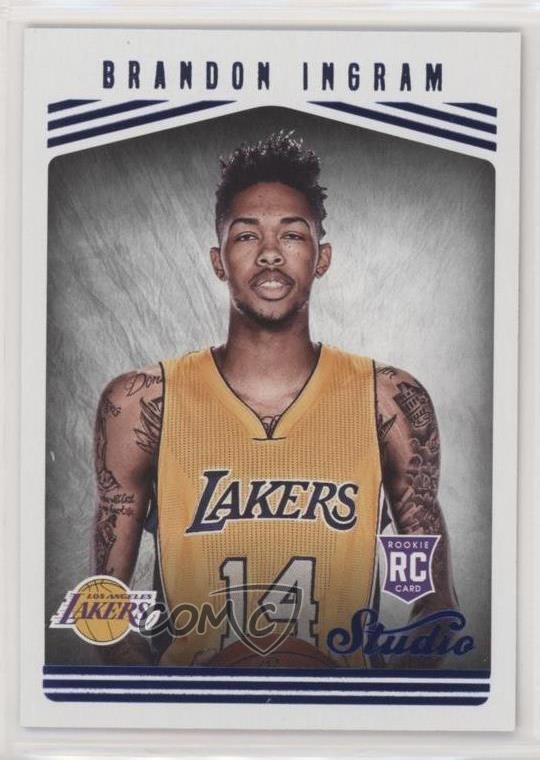 2016-17 Panini Studio Studio Edition Brandon Ingram #176 0a3