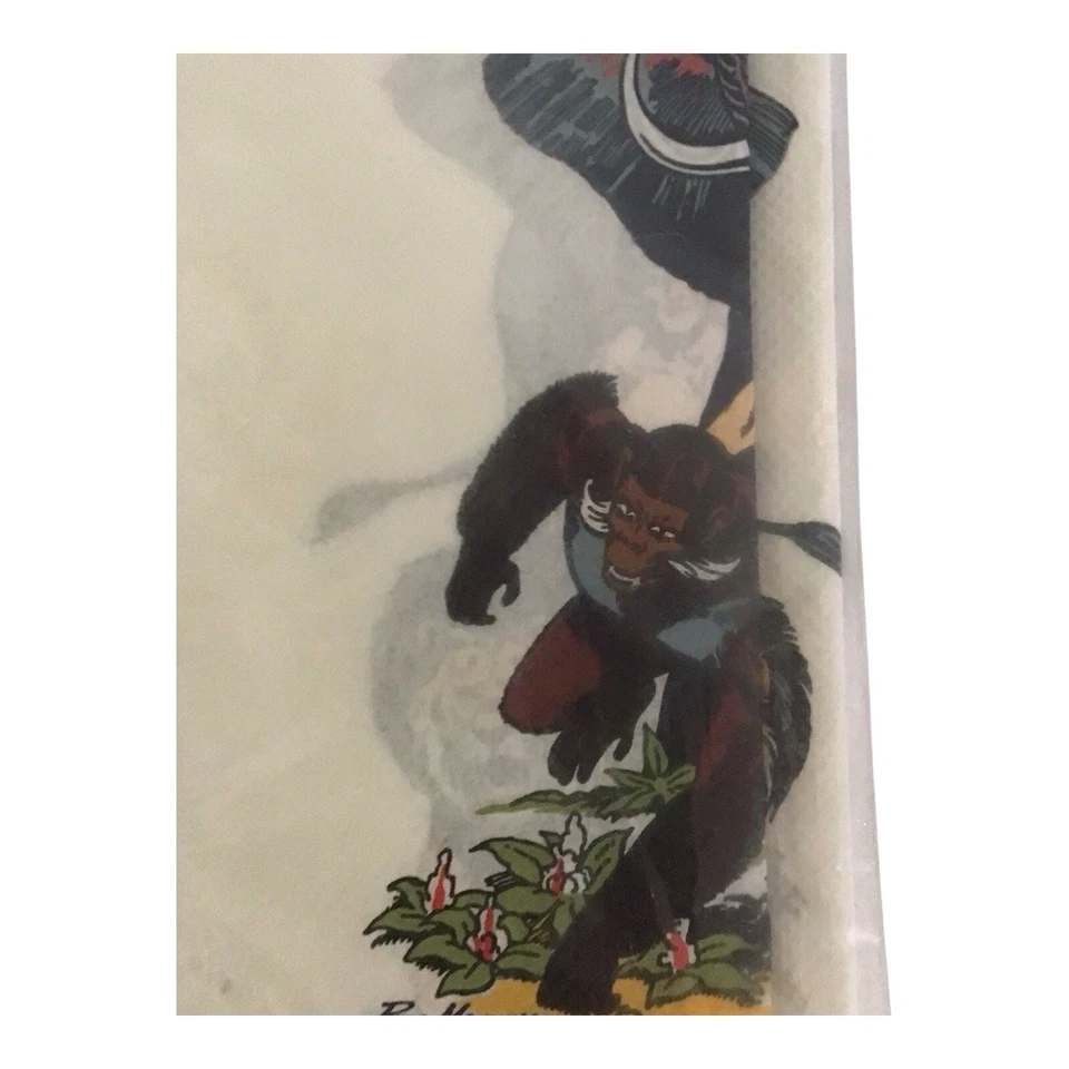 Vintage 1975 Tarzan Paper Table Cover Amscan USA 54x96 NOS Party Decoration - Image 4 of 4