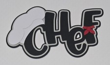 Chef Title. Scrapbook, Card Making Paper Piecing