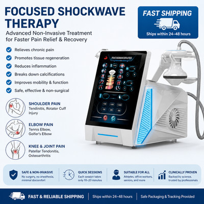 Focused Shock Wave Therapy Machine Body Rehab Pain Relief Physio ESWT shockwave