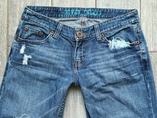 River Island rose label relaxed bootleg boyfit Y2K jeans Vintage 10 R W30 L31