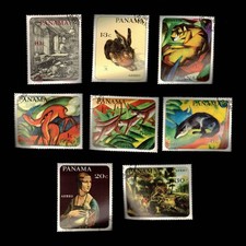 Panama, Scott 480-480c, C357-C360, Animal Paintings, 1967, used, 113296