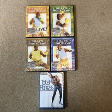 Bill’y Bootcamp Exercise DVD’s x4 & MensHealth Total Fitness x1 