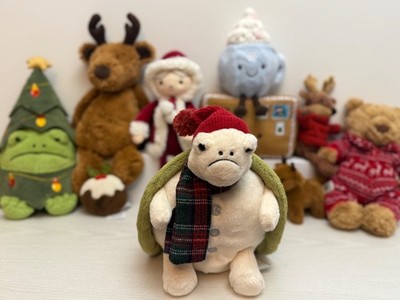 Jellycat sehr seltene Schneemann Timmy Schildkröte, nagelneu mit Etikett, original