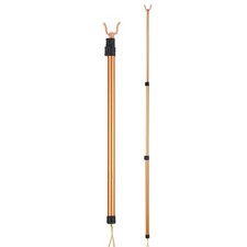 2 Pcs Telescopic Clothes Drying Rod Adjustable Laundry Pole Closet for Ceiling