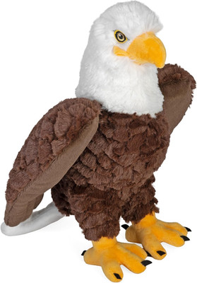 Cuddlekins Eco Bald Eagle, Stuffed Animal, 12 Inches, Plush Toy, Fill Is Spun Re