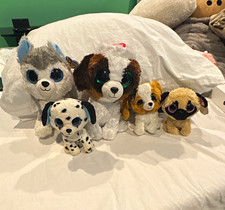 Ty Beanie Boos Dog Plush Lot of 5