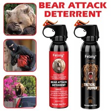 2 Pack Feloiy 30 Feet Bear Deterrent Repellent Spray 11 Oz Camping Hiking