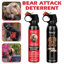 2 Pack Feloiy 30 Feet Bear Deterrent Repellent Spray 11 Oz Camping Hiking